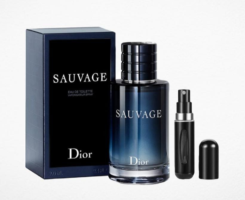 DIOR SAUVAGE  100ML + PERFUMERO RECARGABLE